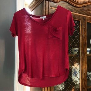 Comfy Burgundy Tee
